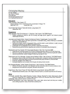 Chris Mackey' Resume